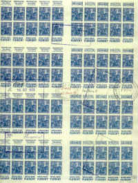 feuille musée postal  Jeanne  257